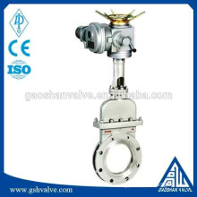 electrically operated flanged knife gate valve